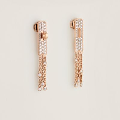 【HERMES】Chaine d'Ancre earrings, large model Chaine d'ancre Contour stud earrings | Hermès USA
